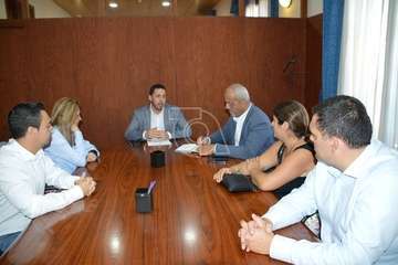 Visita del senador socialista Ramón Morales a Telde (Foto TA)